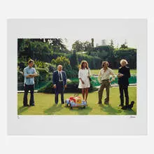 Robert Freeman, Andy Warhol, Sophia Loren and Carlo Ponti, c. 1975, archival inkjet print