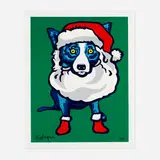 Ho Ho Ho by George Rodrigue, 2000, screenprint in colors, sold Sep 2023