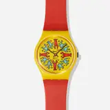 Keith Haring X Swatch, Modele Avec Personnages Special GZ100, Swatch