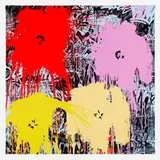 Thierry Guetta, Flowarh$, 2021, screenprint in colors