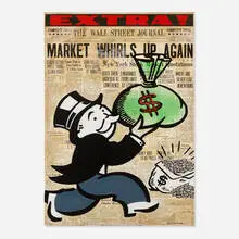 Nelson De La Nuez, Take the Money & Run, 2015, mixed media on canvas