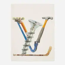 Alfred Steiner, Vulva, 2014, watercolor on Arches paper