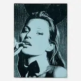 Tom Dash, Kate Moss, 2014, mixed media on canvas