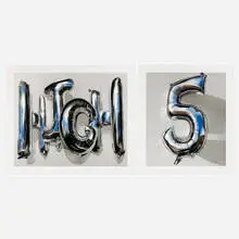 High; Five (set of two) by Fanakapan, 2018, screenprint in colors on Somerset 300gsm, sold Sep 2023
