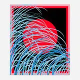 Sam Friedman, Untitled (Beach Print No.2), 2021, screenprint in colors on Mohawk Superfine UltraWhite