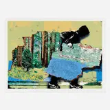 Hijack, Reveal Your True Nature, 2023, screenprint in colors on Somerset Velvet