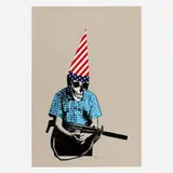 Paul Insect, Dunce Boy (Blue), 2007, screenprint in colors on wove paper