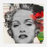 Thierry Guetta, Madonna (unique), 2017, screenprint with hand-painted elements