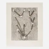Al Taylor, Untitled (Large Map), 1988, etching on Somerset Satin