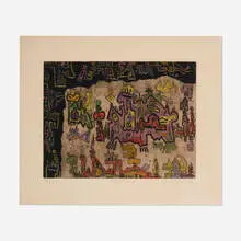 Ynez Johnston, Equatorial, etching and aquatint in colors