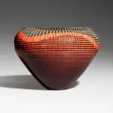 Tessuto vase by Lino Tagliapietra, 1989, hand-blown glass, sold May 2025