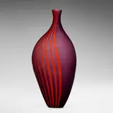 Giano bottle by Lino Tagliapietra, c. 1988, hand-blown glass, sold May 2025
