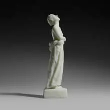 Nicholas Africano, White Skirt, 1996, cast and cold-worked opalescent glass
