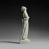 Nicholas Africano, White Skirt, 1996, cast and cold-worked opalescent glass