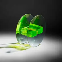 Stepan Pala, Green Space, 2005, cast and polished glass