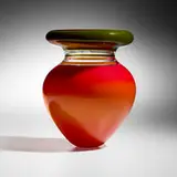 Sonja Blomdahl, Fire Red/Golden Green, 2002, hand-blown incalmo glass
