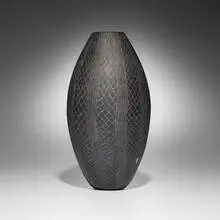 Giles Bettison, Black No. 12 (from the Black series), 1999, cold-assembled and hot-formed murrine, ground surface