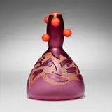 Dan Dailey, Berry Man (from the Face Vases series), 1994, hand-blown, sandblasted, and acid-polished glass, vitreous enamel