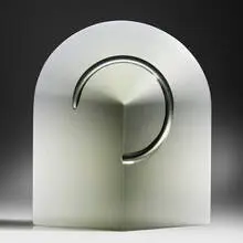 Petr Hora, 4-Mar, 1999, cast, carved, and acid-etched glass