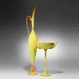 Dante Marioni, Chartreuse Pair, 2001, hand-blown glass