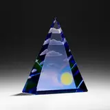 Mark Peiser, Clouds (from the InnerSpace Series), 1992, cast, cut, ground, and polished glass