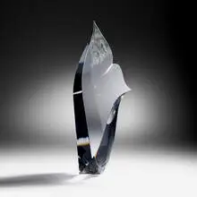 Desert Flower by Christopher Ries, 1993, cut, ground, and polished optical crystal, sold May 2025