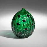 Yoichi Ohira, Mille Luci vase, 2002, hand-blown glass canes with murrine and powder inserts, carved and polished