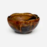 George E. Ohr, Vase, 1897-1900, glazed earthenware
