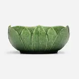 Grueby Faience Company, Bowl with leaves