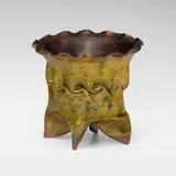 George E. Ohr, Vase, 1898-1910, glazed earthenware