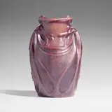 Van Briggle Pottery, Dos Cabezas vase, 1907-12, glazed earthenware
