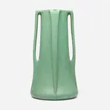William Day Gates for Teco Pottery, Tall vase, model 251, c. 1904, glazed earthenware