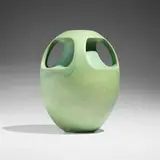 Fritz Albert for Teco Pottery, Rare vase, model 119, c. 1904, glazed earthenware