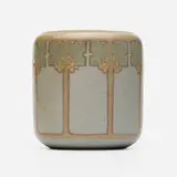 Vase with fruiting trees by Arthur Hennessey and Sarah Tutt, 1908-16, glazed earthenware, sold May 2025