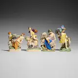 Charles Vyse, Collection of four works, 1921-27, hand-painted glazed earthenware