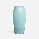 Zark Pottery, Vase with alternating floral and panel design