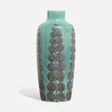 Large Later Mat/Mat Moderne vase with Art Deco-style paperwhites by Elizabeth Barrett for Rookwood Pottery, sold Jun 2023