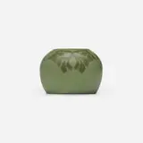 Walrath Pottery, Vase with stylized leaves