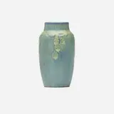 Transitional vase with flowering vines by Cynthia P. Littlejohn for Newcomb College Pottery, sold Jun 2023