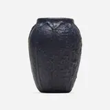 Wheatley Pottery, Vase with leaves, c. 1910, glazed earthenware
