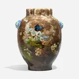 Vase with flowers, butterfly and lion handles by Maurice Bocquet for Haviland & Co., sold Jun 2023