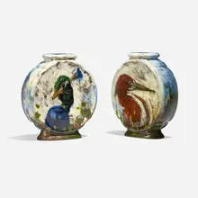 Vases, set of two by Philibert Leon Couturier, sold Jun 2023