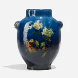 Haviland & Co., Vase with flowers, butterflies and figural handles