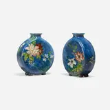 Henri Lambert for Haviland & Co., Vases with flowers, set of two
