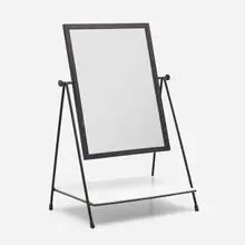 Vanity by Paul McCobb, 1953, mirrored glass, enameled steel, milk glass, rubber, sold Sep 2022