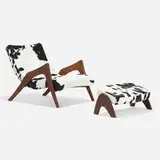Adrian Pearsall, Crescent lounge chair, model 745-LB and ottoman