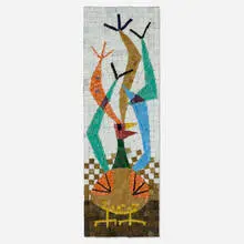 Evelyn Ackerman, Bird (#202), 1957, glass tiles mosaic laid to masonite in frame