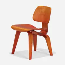 DCW by Charles and Ray Eames, ash plywood, rubber, sold Sep 2022