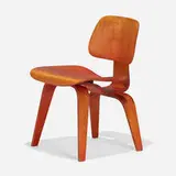 DCW by Charles and Ray Eames, ash plywood, rubber, sold Sep 2022