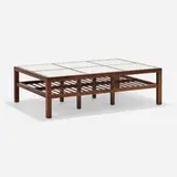 Hendrik Van Keppel and Taylor Green, Coffee table, c. 1955, walnut, opaque glass